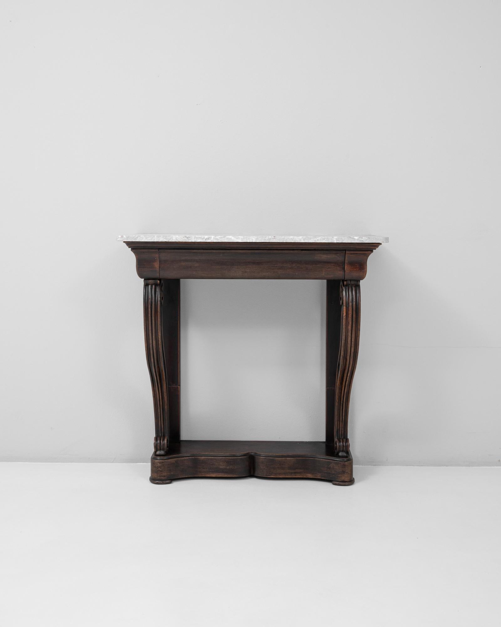 19th Century French Restauration Console Table With Marble Top For Sale 5