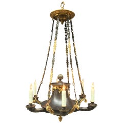 19th Century French Restauration Six-Light Chandelier