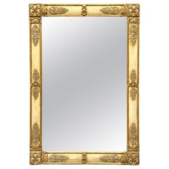 19th Century French Restauration Style Gold Gilt Mirror