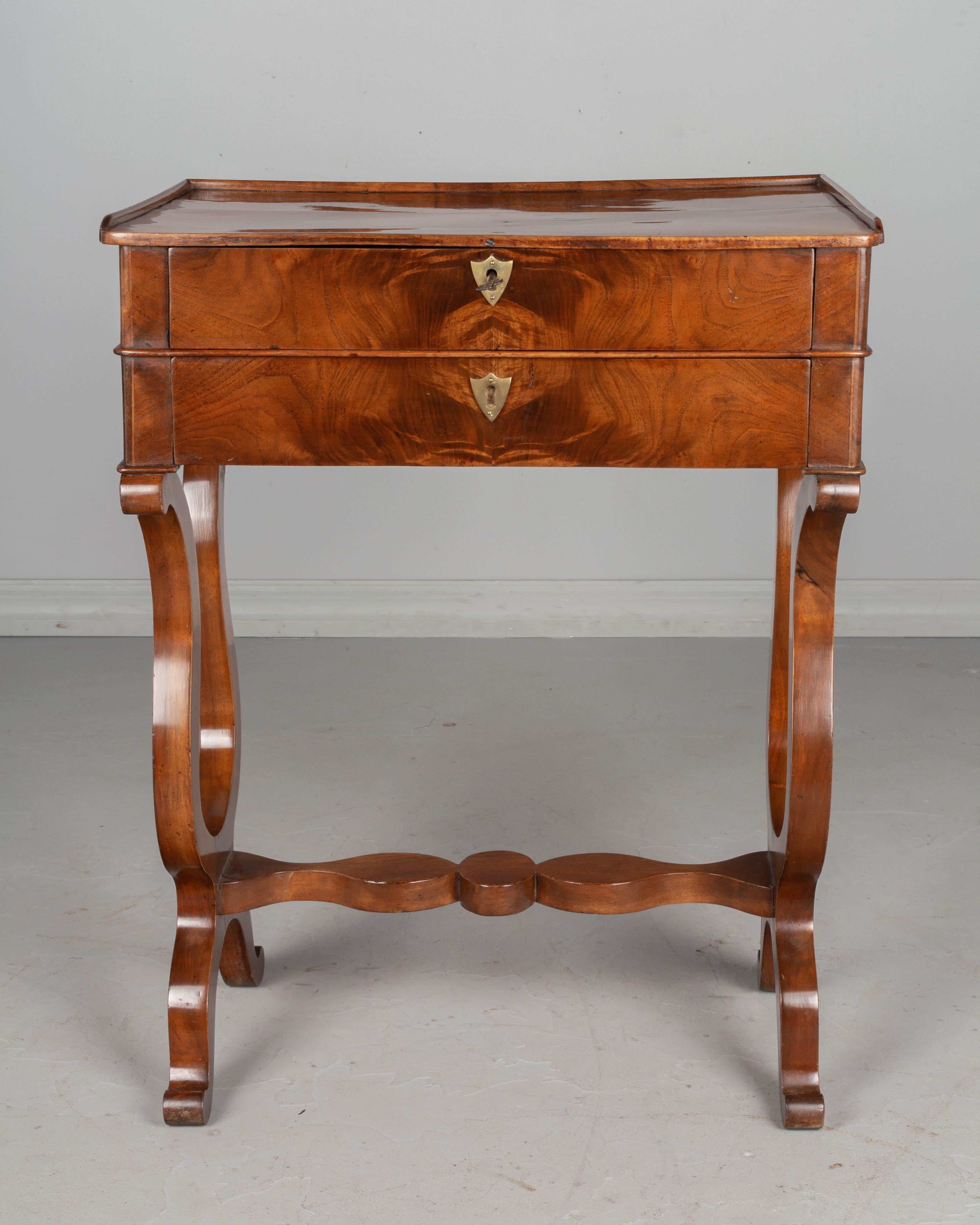 Veneer 19th Century French Restauration Style Side Table