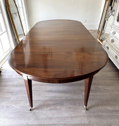 19th Century French Restauration Walnut Extension Dining Table