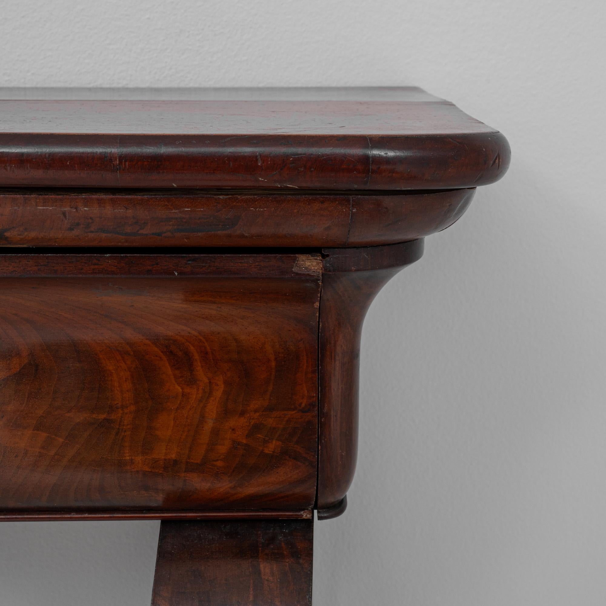 Mesa Consola de Madera de Restauración Francesa del Siglo XIX en Pátina Original en venta 5