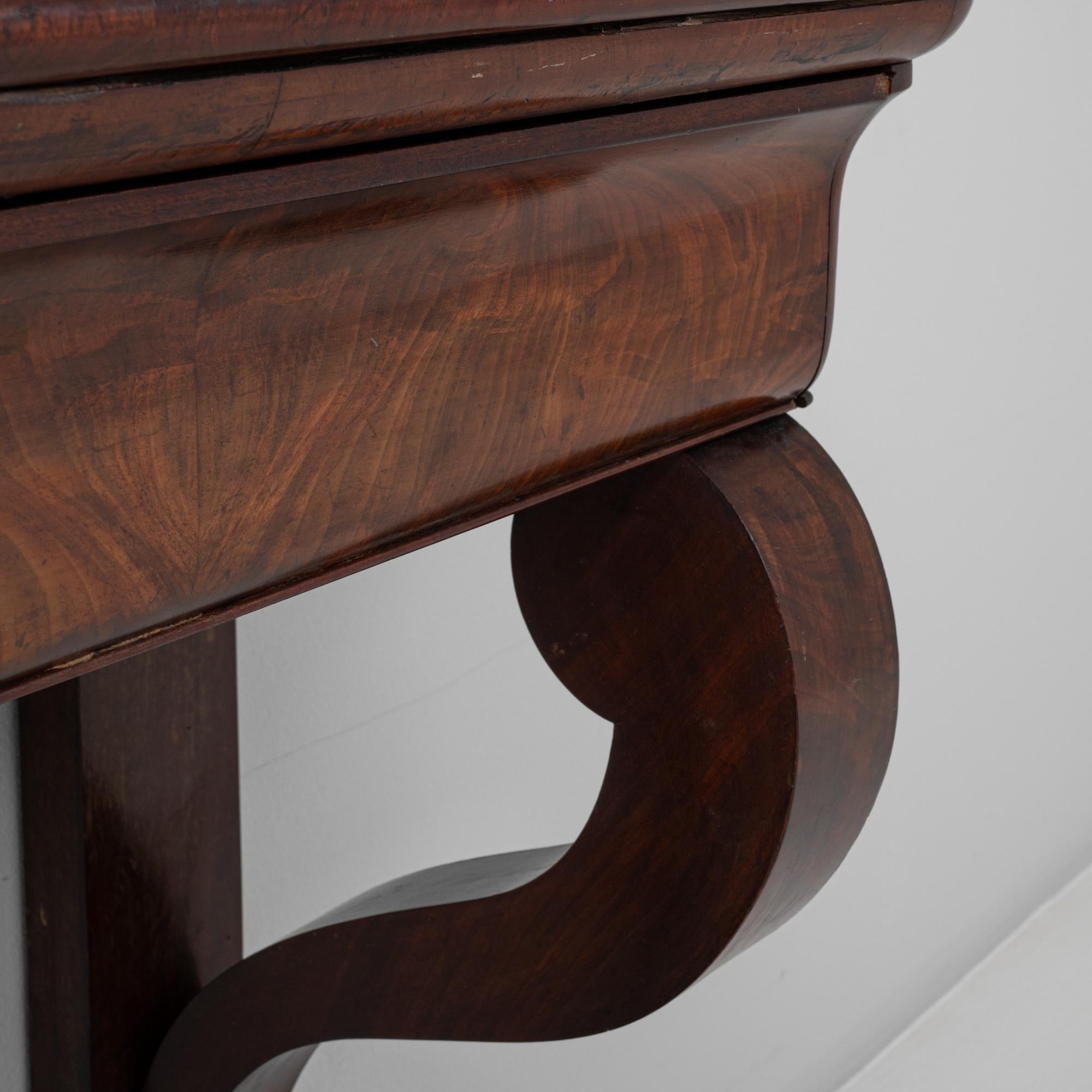 Mesa Consola de Madera de Restauración Francesa del Siglo XIX en Pátina Original en venta 6