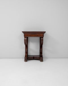 Mesa Consola de Madera de Restauración Francesa del Siglo XIX en Pátina Original
