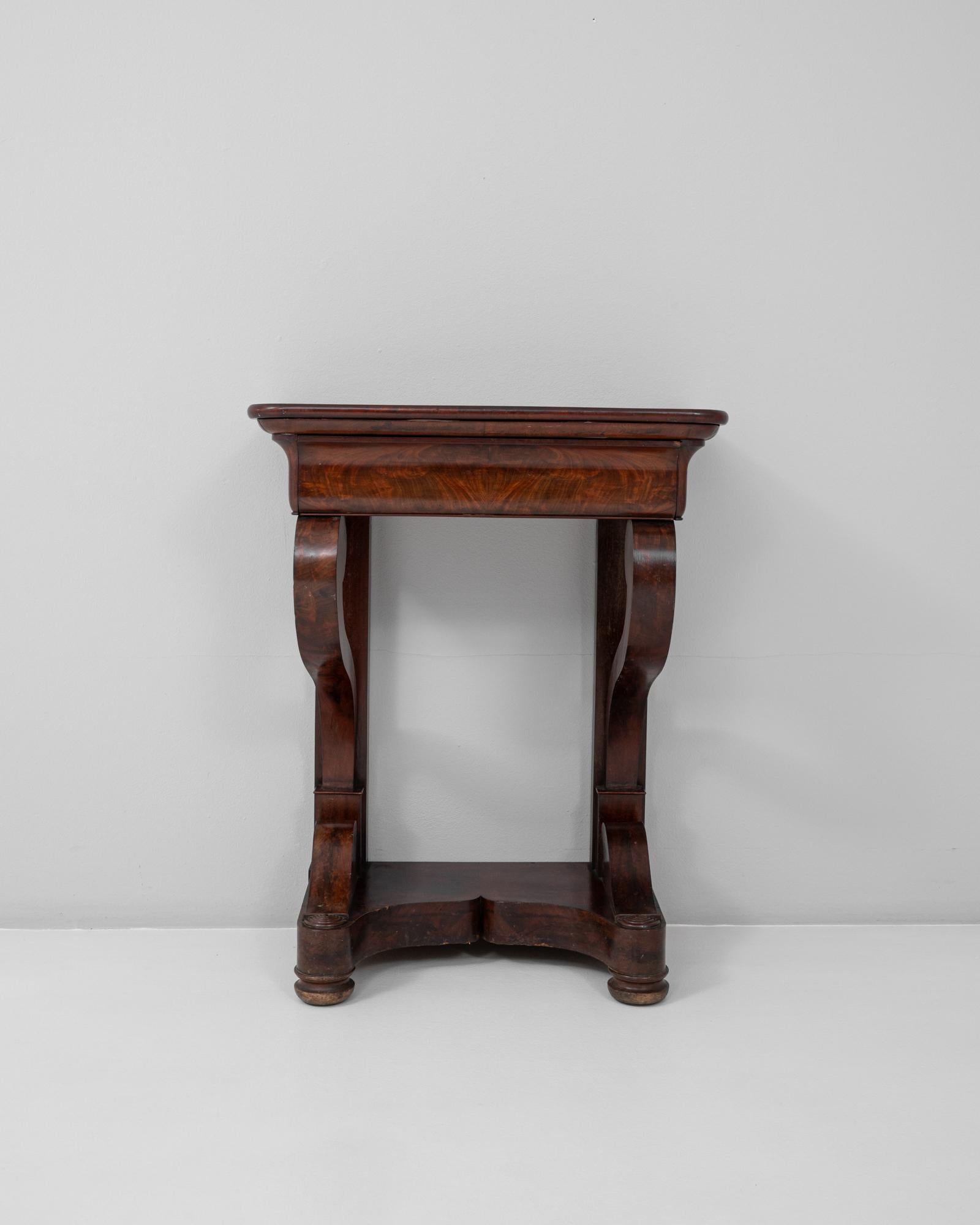 Mesa Consola de Madera de Restauración Francesa del Siglo XIX en Pátina Original en venta 3