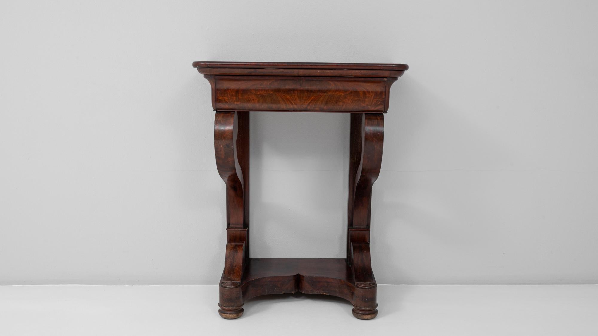 Mesa Consola de Madera de Restauración Francesa del Siglo XIX en Pátina Original en venta 4