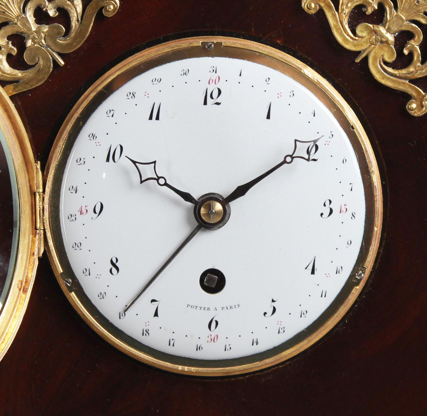19th Century French Retour d'Egypte Mantel Clock, Pendule d'Audience In Good Condition In Greven, DE