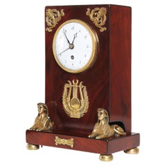 19th Century French Retour d'Egypte Mantel Clock, Pendule d'Audience
