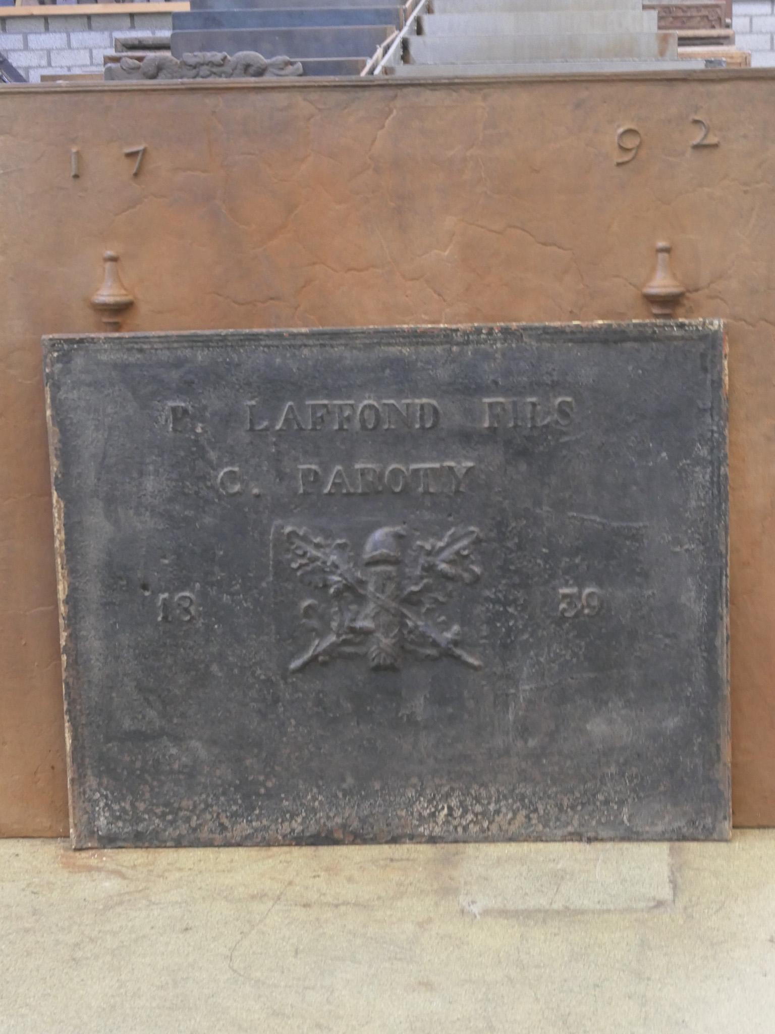 Napoleon III 19th Century 'French Revolution' Fireback / Backsplash For Sale
