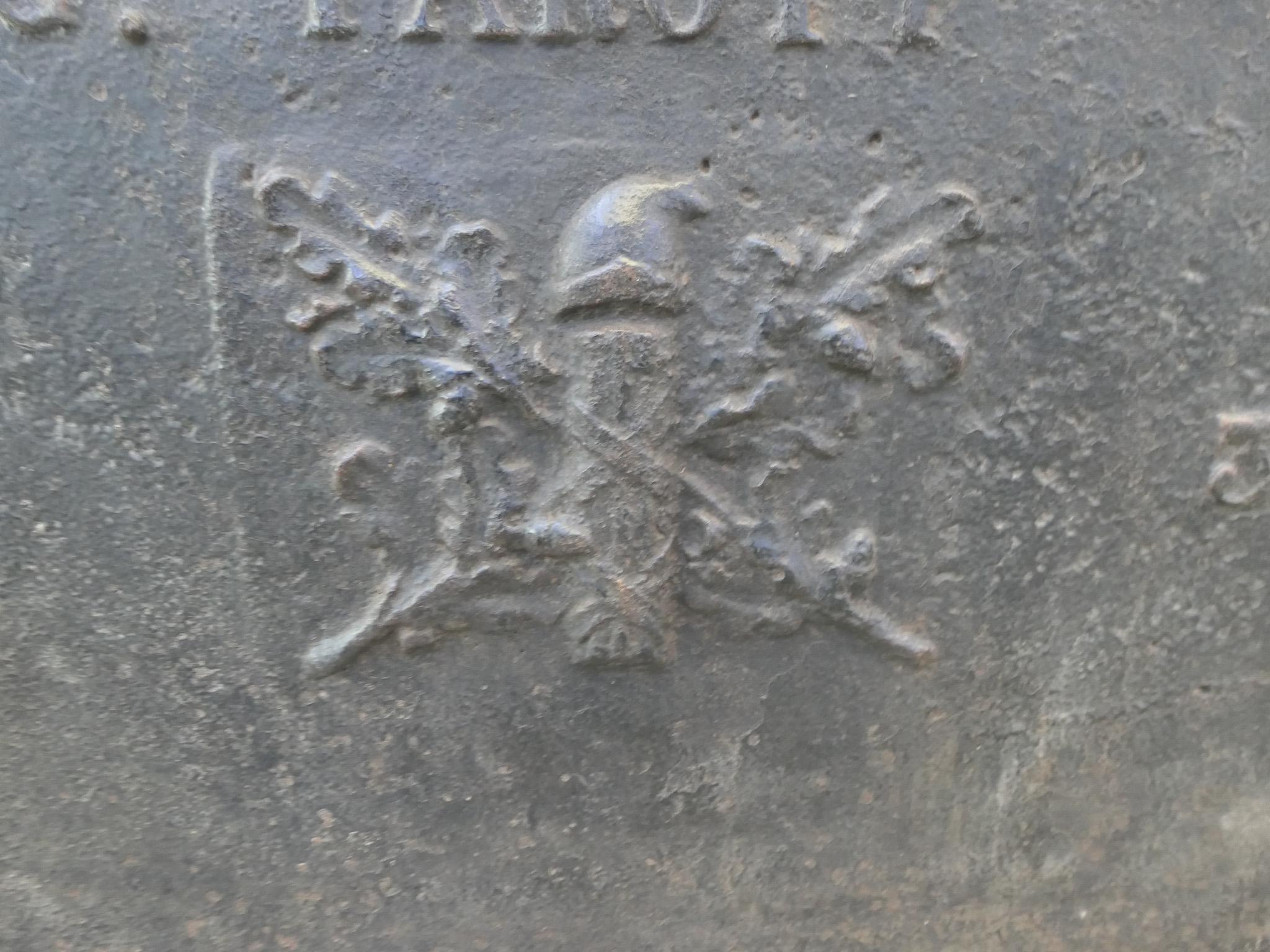 19th Century 'French Revolution' Fireback / Backsplash For Sale 2