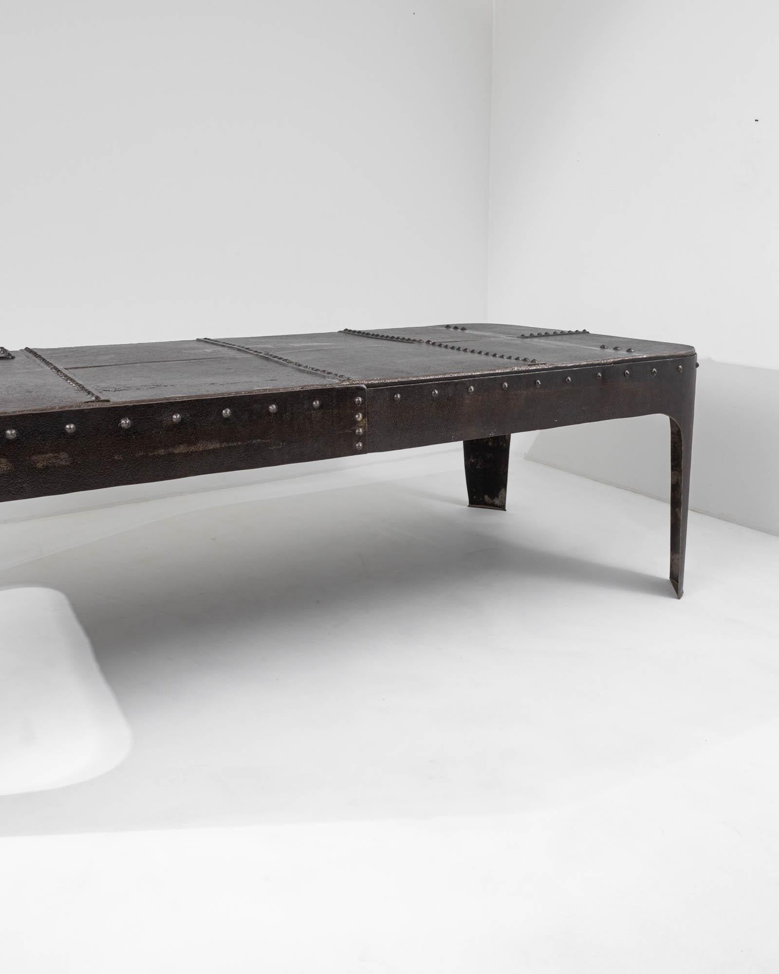 19th Century French Riveted Industrial Table 2