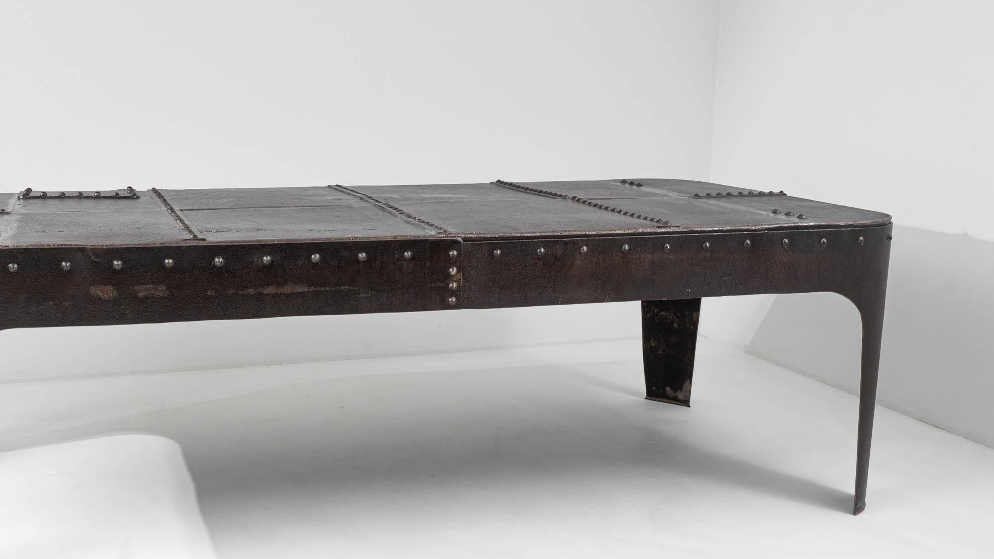 19th Century French Riveted Industrial Table 3