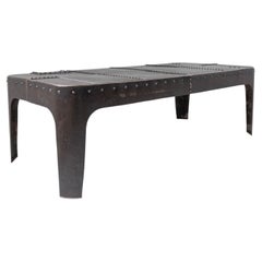 Antique 19th Century French Riveted Industrial Table