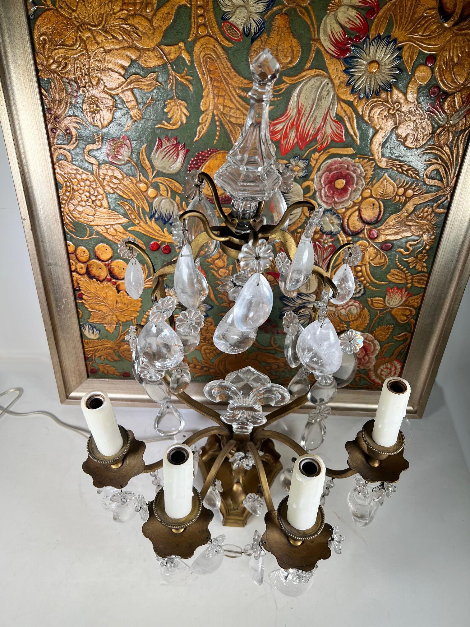 Girándolas francesas de cristal de roca del siglo XIX en venta 8