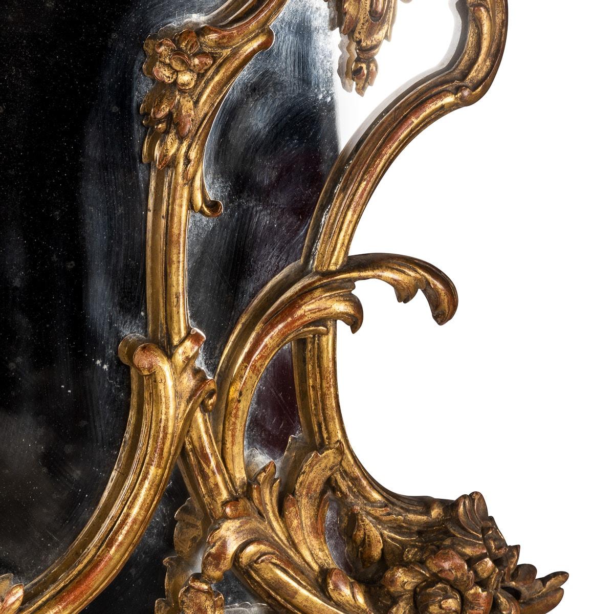 19. Jahrhundert Französisch Rokoko geschnitzt Giltwood Spiegel, c.1860 im Angebot 8