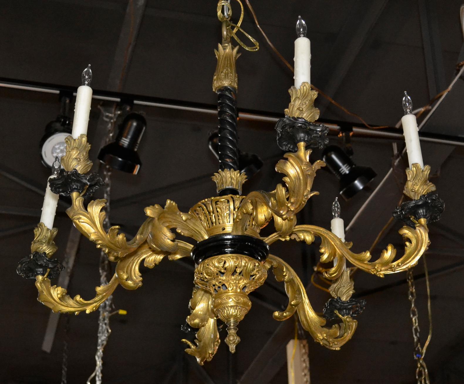 19th Century French Rococo Chandelier 2
