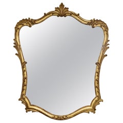 19th Century French Rococo Louis XV Style Giltwood Mirror