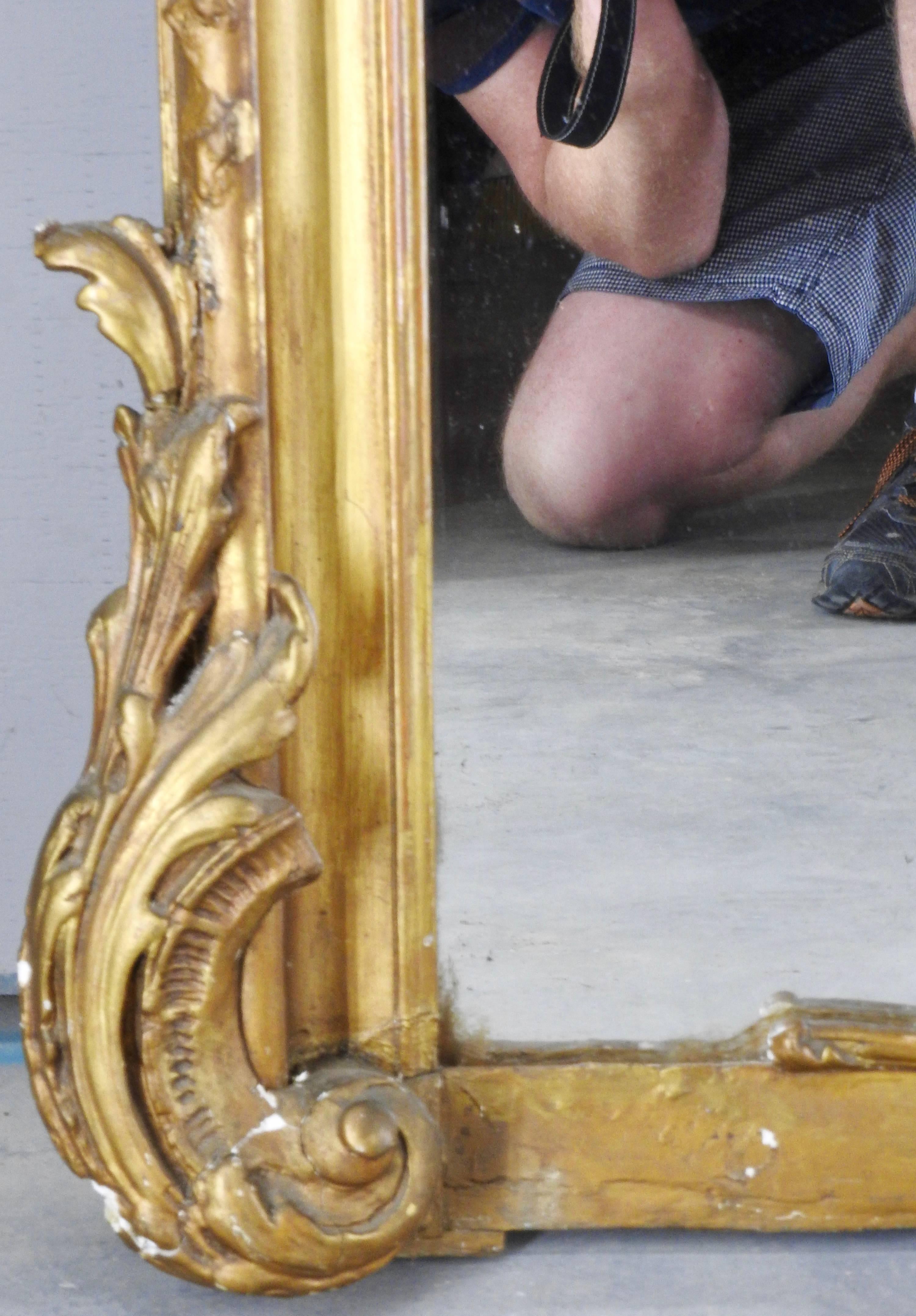 19th Century French Rococo Mirror For Sale 2