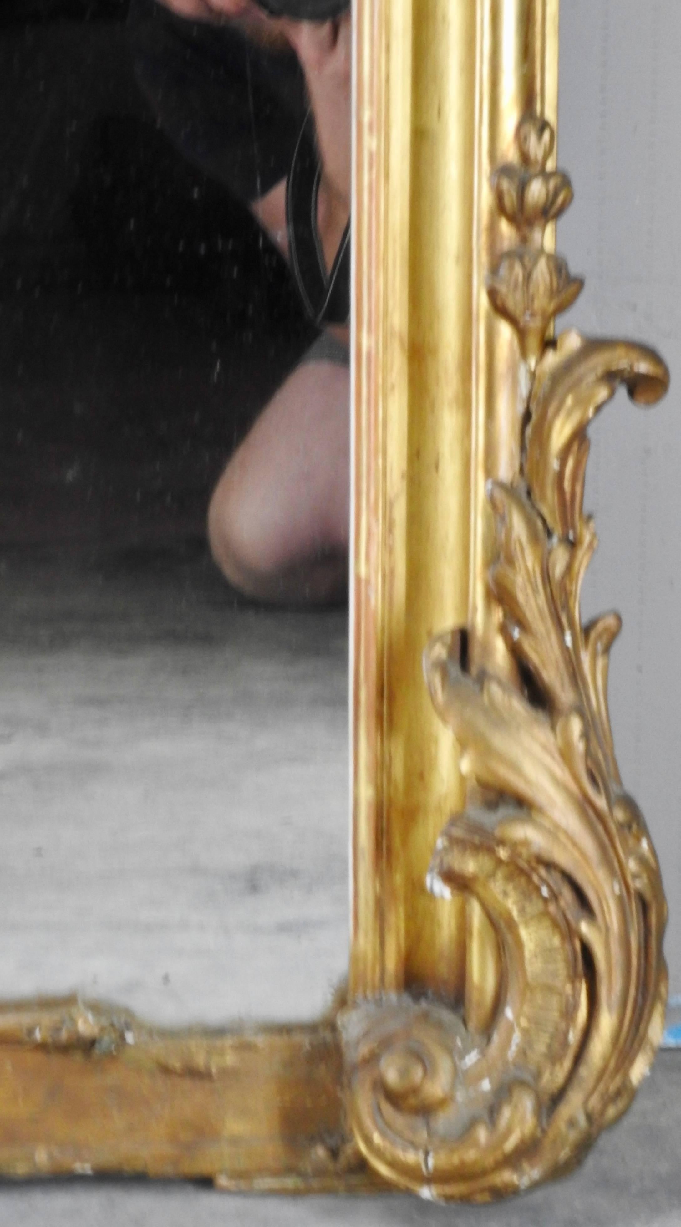 19th Century French Rococo Mirror For Sale 3