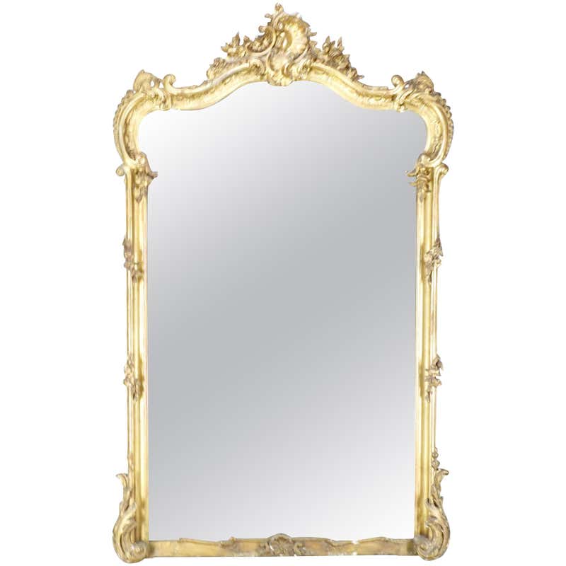 19th Century French Rococo Mirror For Sale at 1stDibs