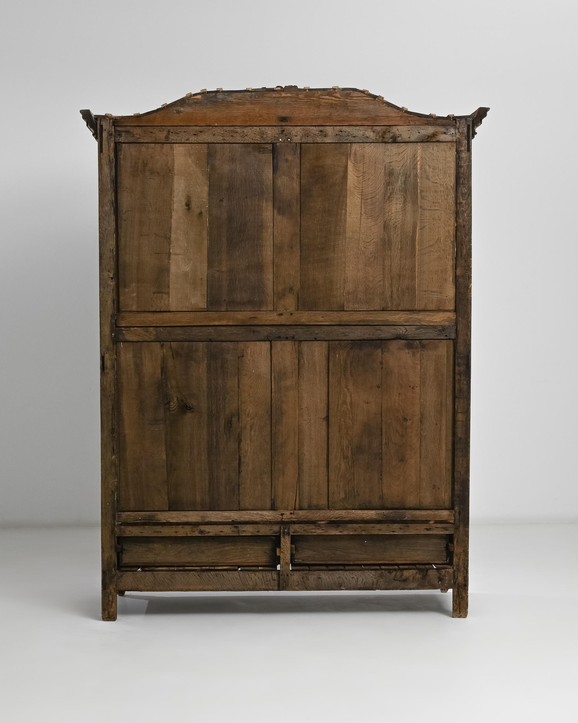 19th Century French Rococo Revival Bleached Oak Wardrobe 6