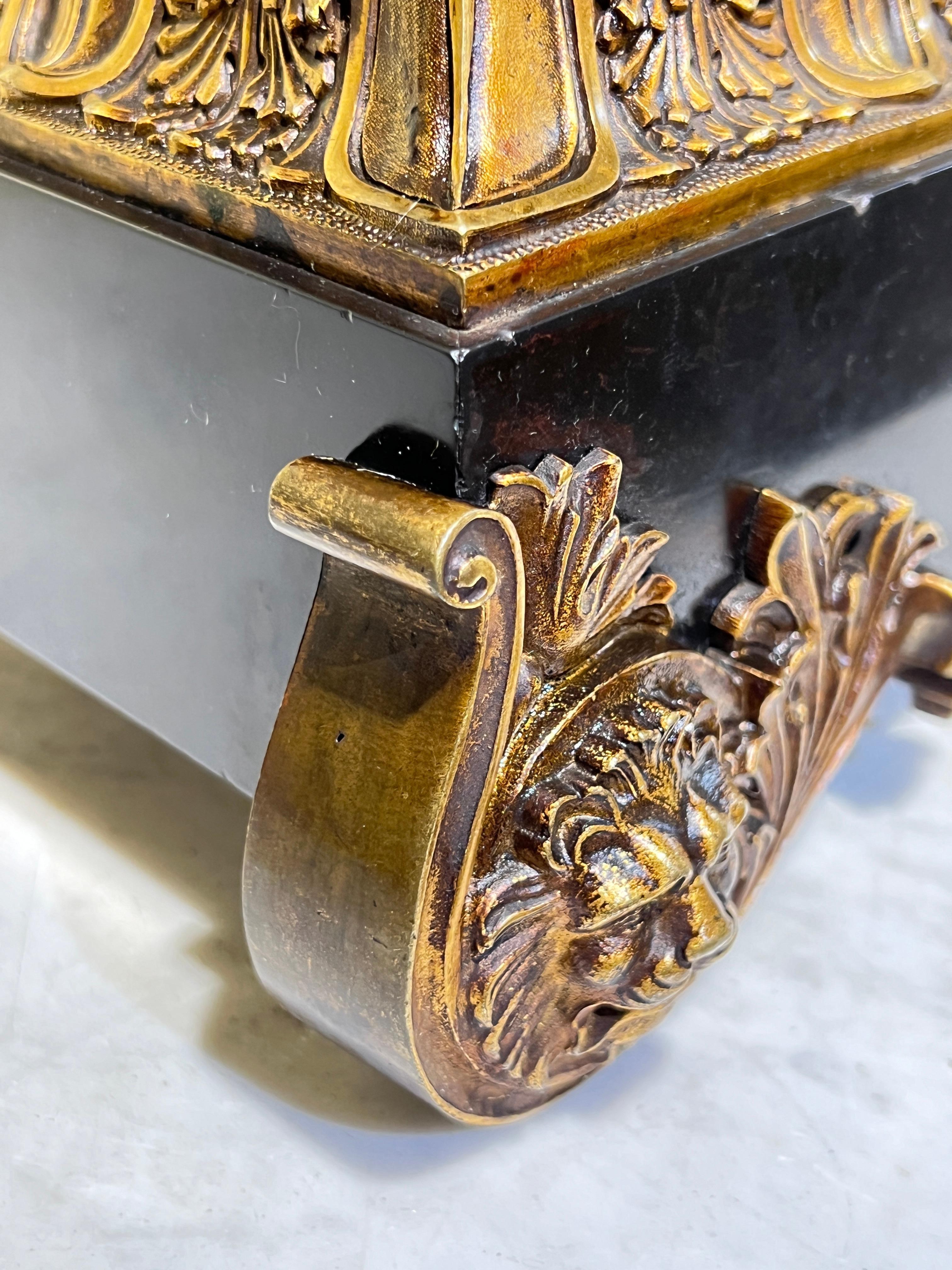 19th Century French Roman Neoclassical Bronze Mantel Clock 13