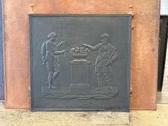 19th Century French 'Roman Scene' Fireback / Backsplash, Napoleon III Period