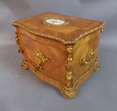 19th Century French Rosewood and Glass Liquor Cabinet