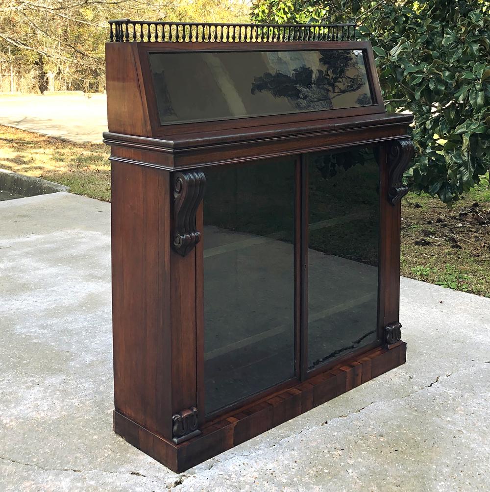Neoclassical 19th Century French Rosewood Display Case