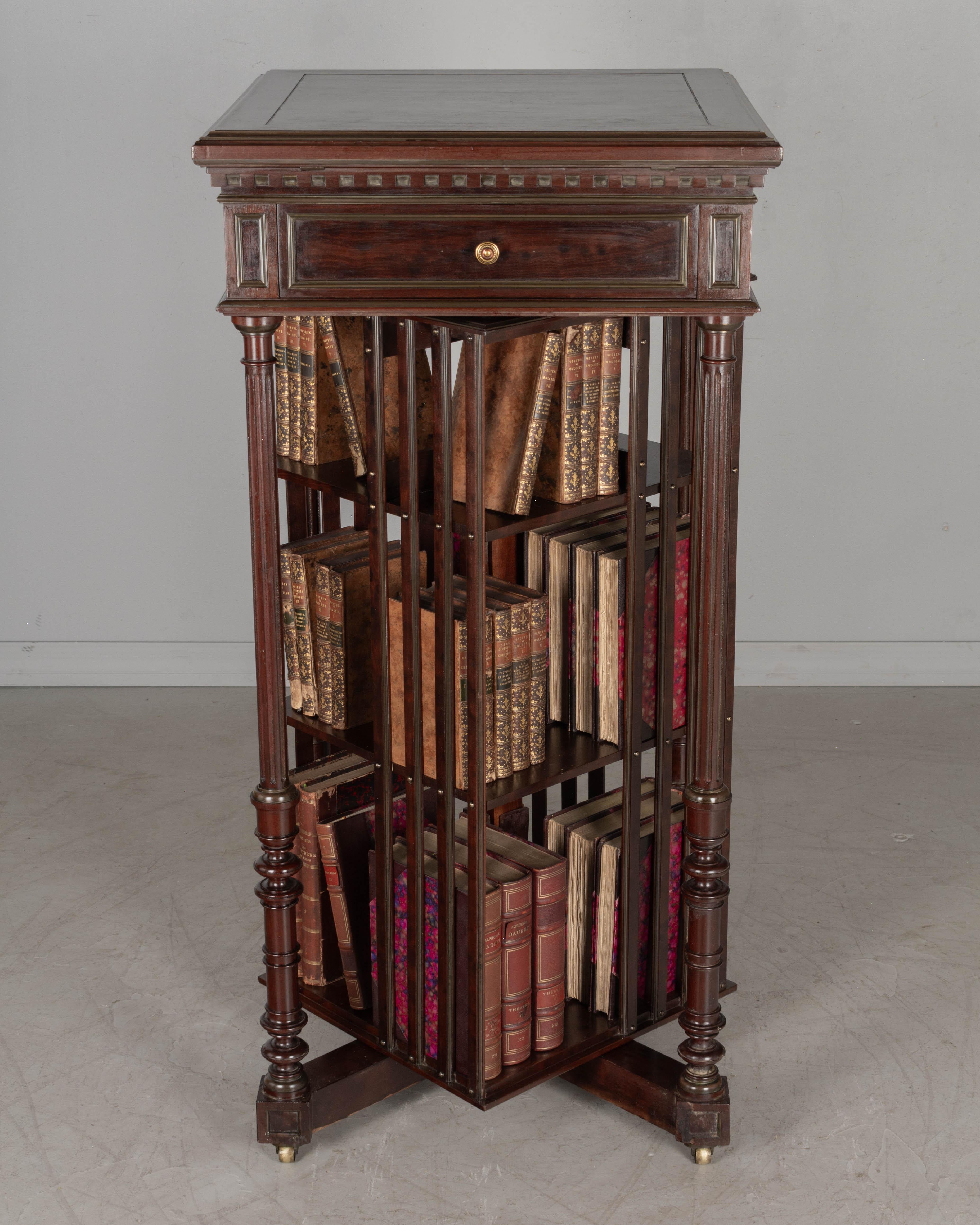 19th Century French Rotating Bookcase by Terquem, Paris For Sale 1