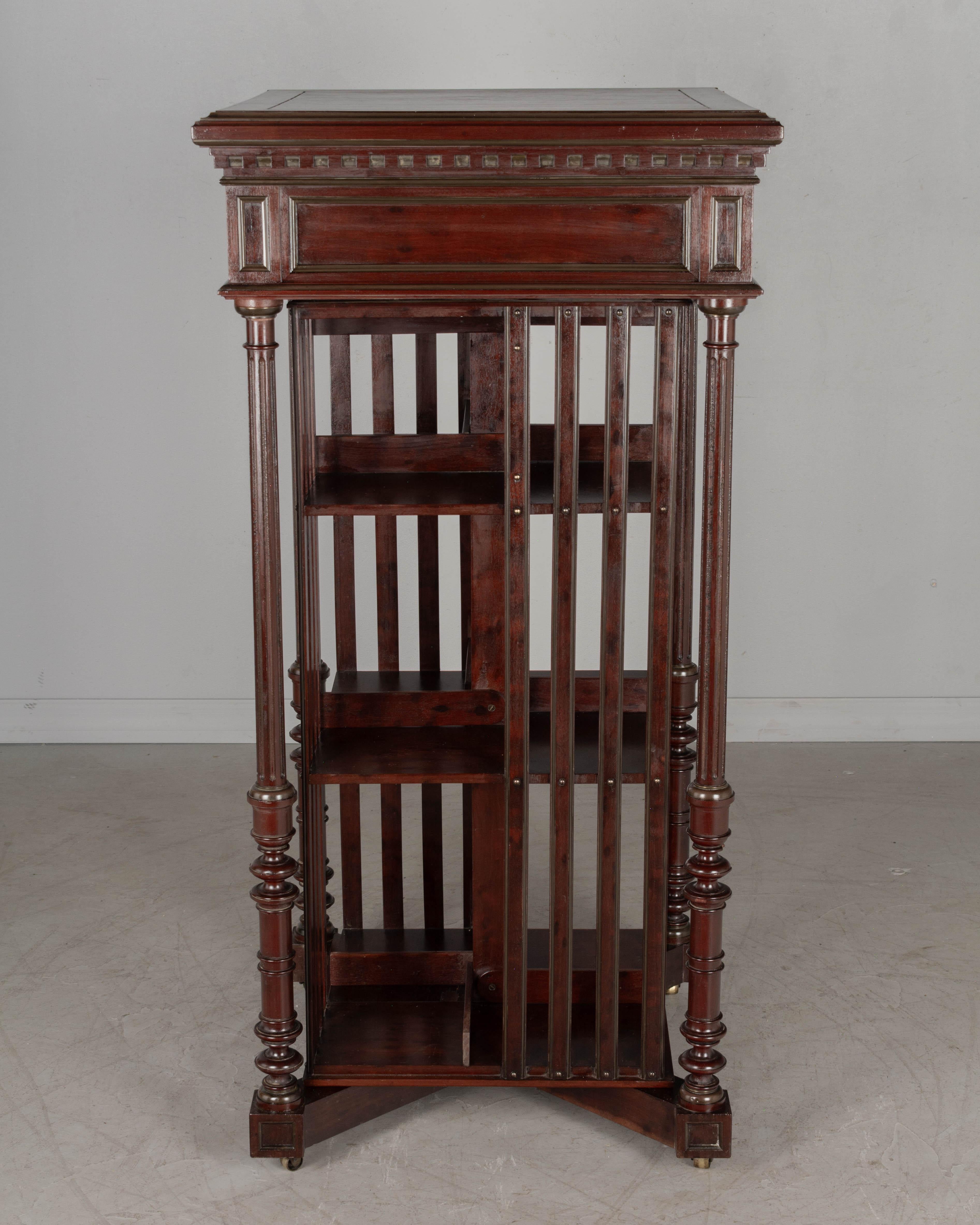 19th Century French Rotating Bookcase by Terquem, Paris For Sale 2