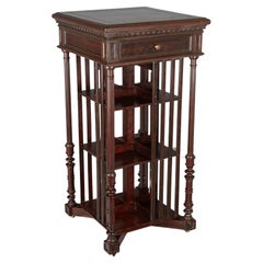 Antique 19th Century French Rotating Bookcase by Terquem, Paris