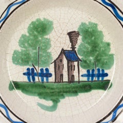 19th Century French Rouen Ceramic Plate
