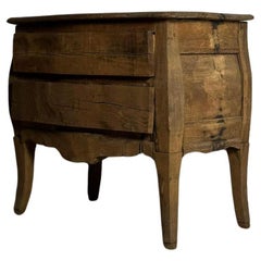 19th Century French Rustic 2 Drawer Commode