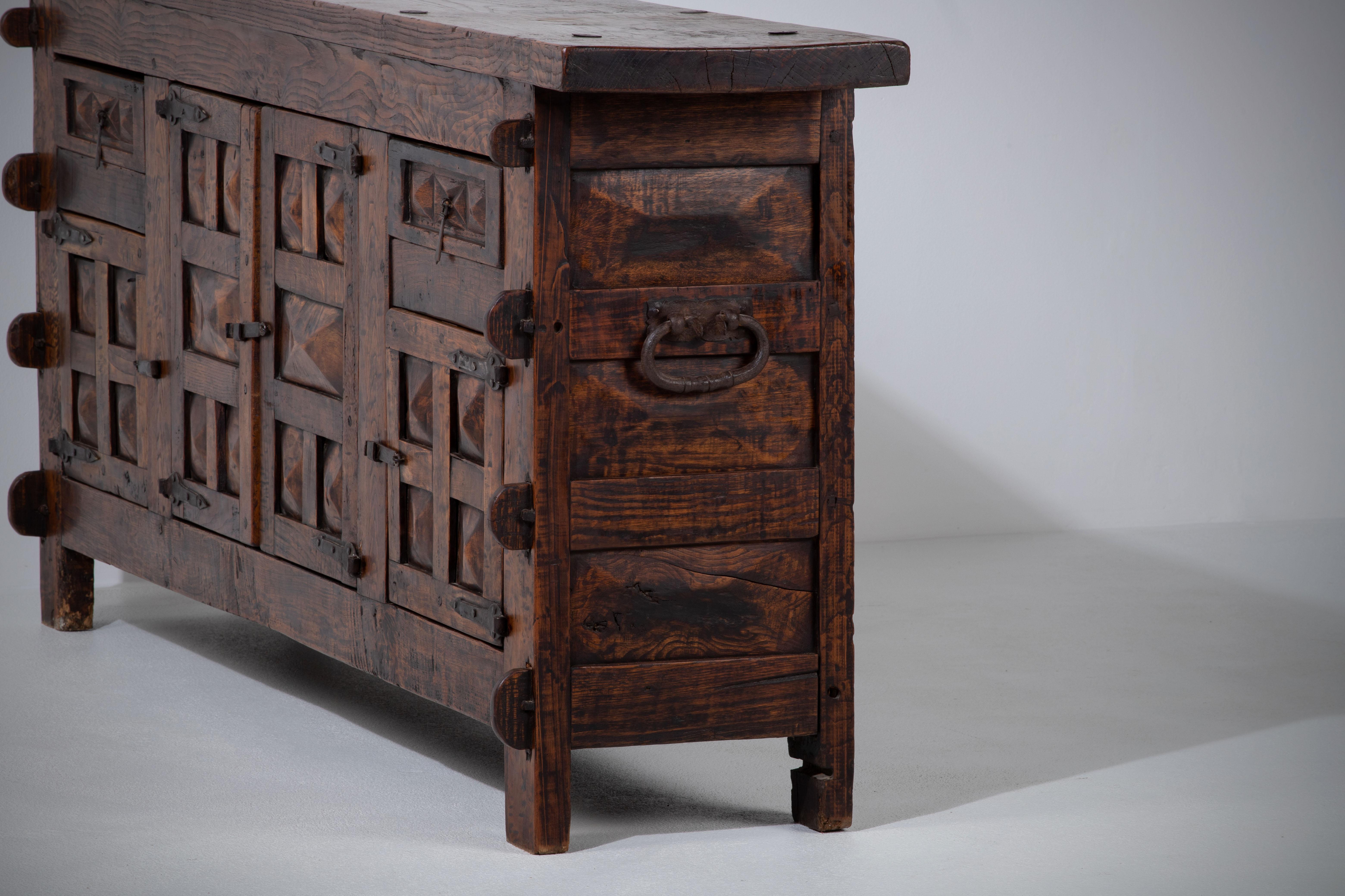 19th Century French Rustic Buffet For Sale 5