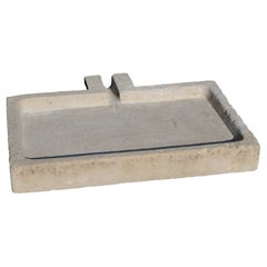 19th Century French Rustic Hand-Carved Limestone Sink or Garden Trough