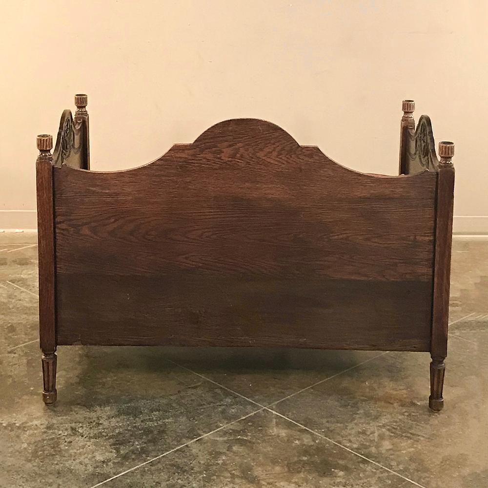 19th Century French Rustic Louis XVI Hand Carved Canapé 'Petite Sofa 6