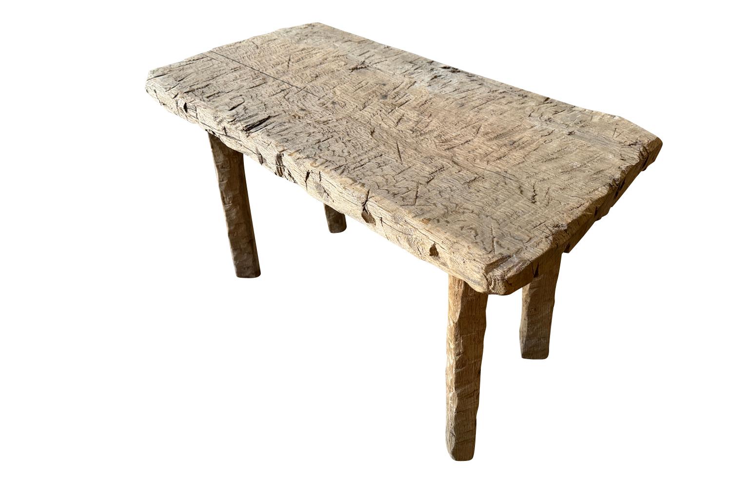 A very charming 19th century rustic Side Table - Coffee Table from the Provence region of France.  Soundly constructed from beautifully patina'd pine.