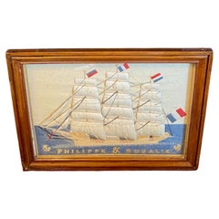 19th Century French Sailor's Woolie of the Ship "Philippe & Rosalie"
