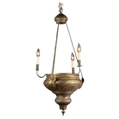 19th Century French Sanctuary Lantern with Moorish Designs