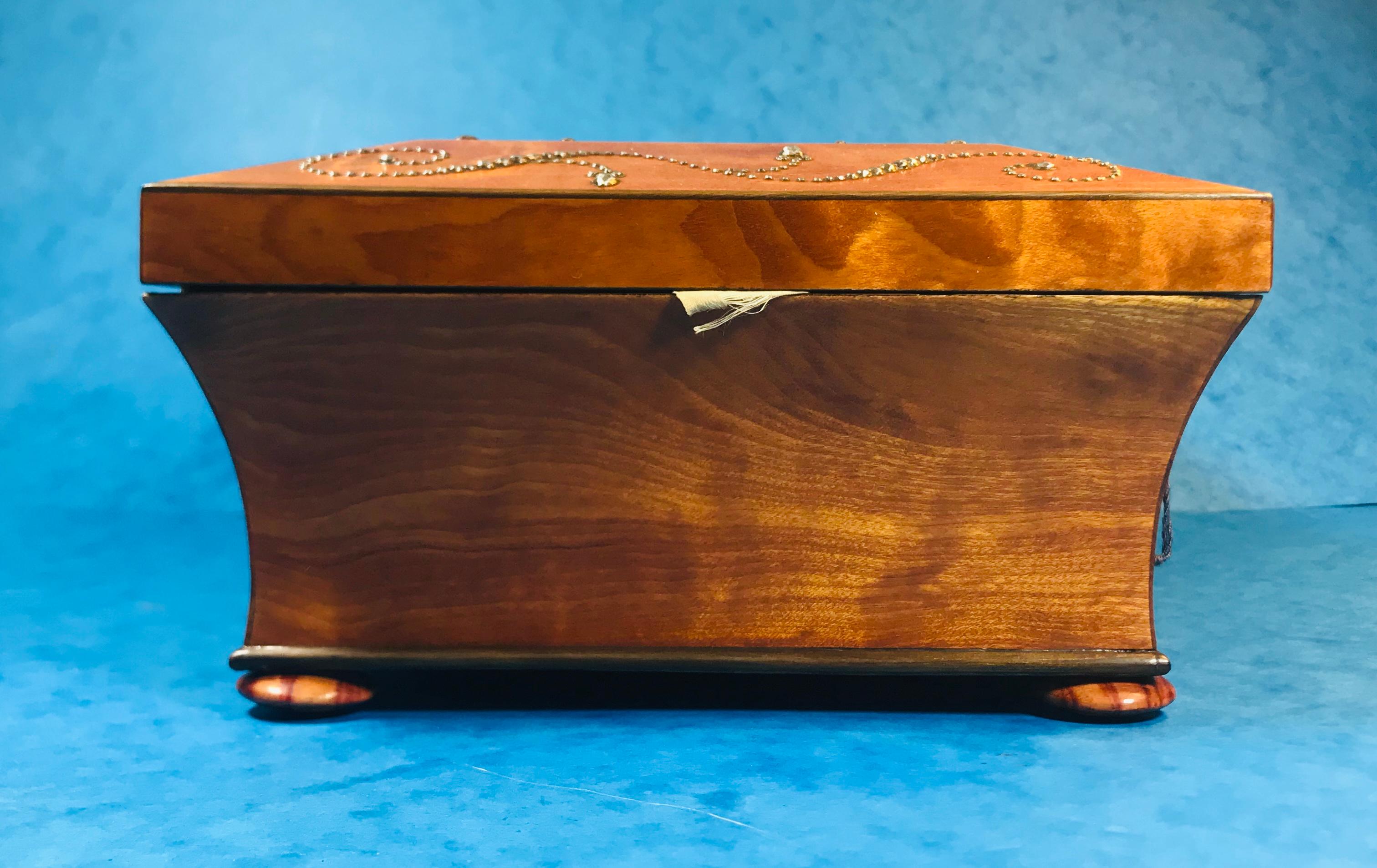 19th Century French Satinwood Jewelry Box 6