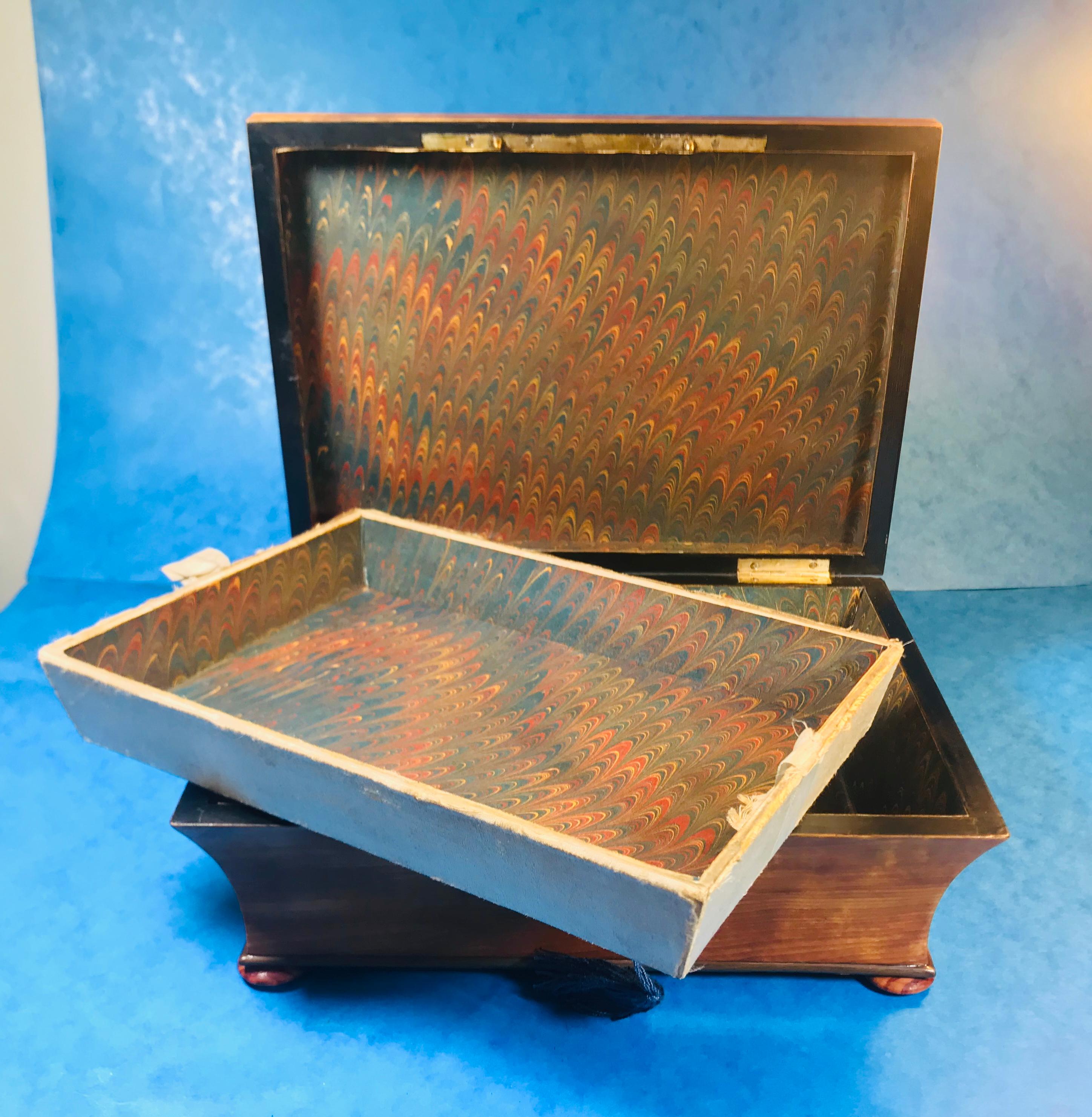 19th Century French Satinwood Jewelry Box 10