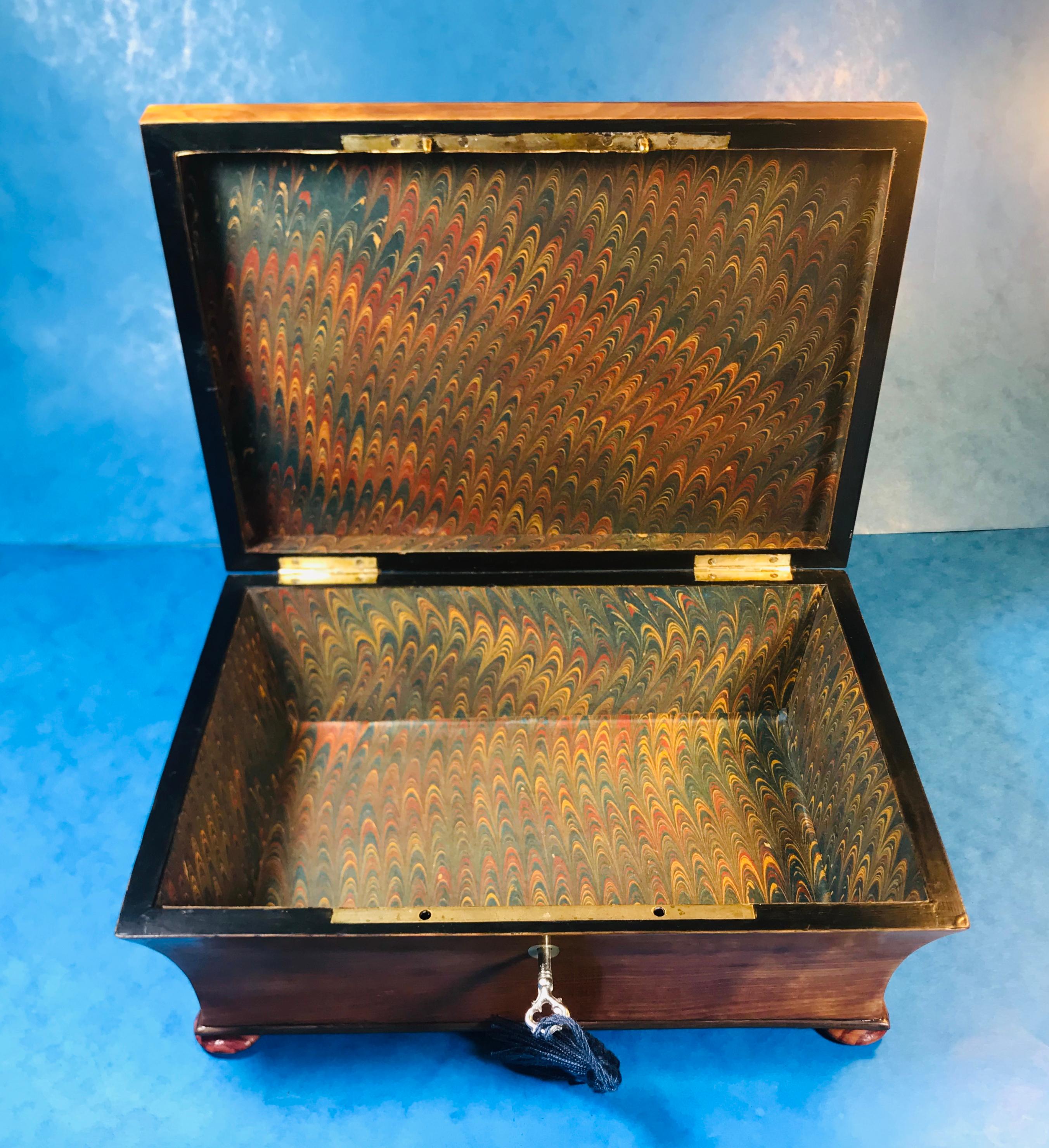 19th Century French Satinwood Jewelry Box 12
