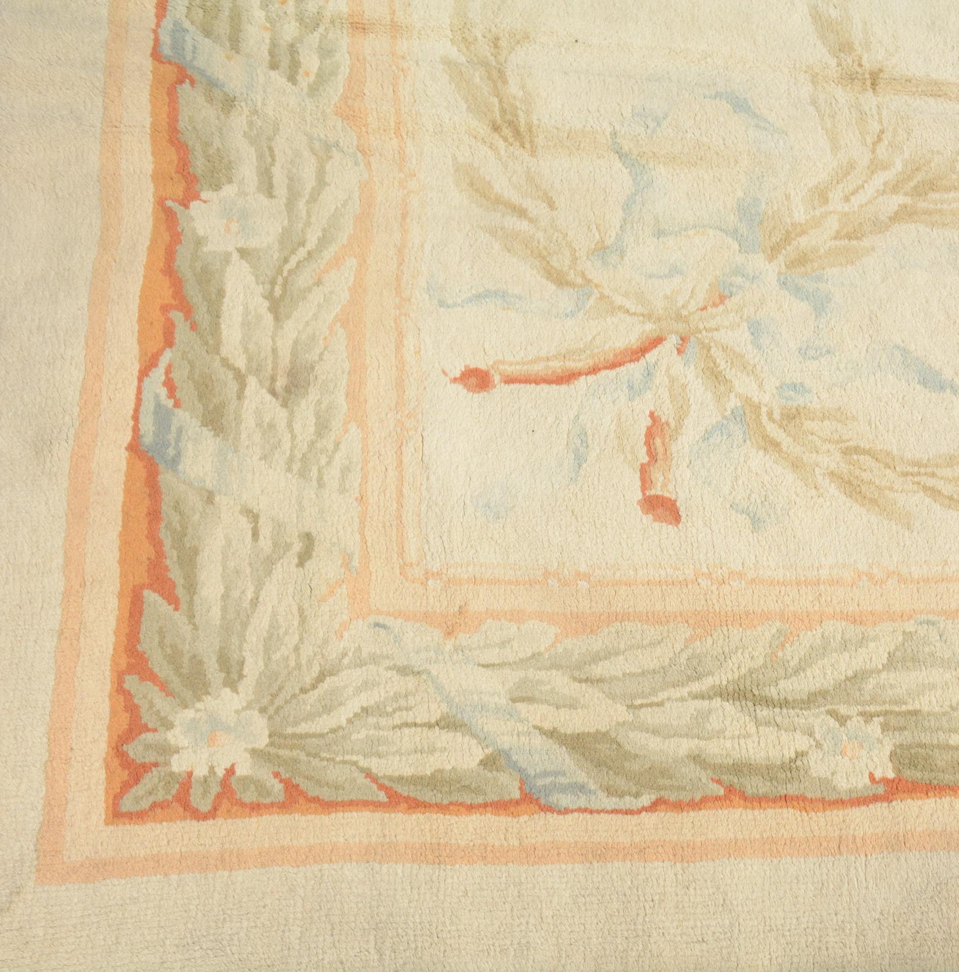Aubusson 19th Century French Savonnerie Carpet For Sale