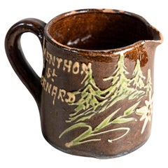 Antique 19th Century French Savoyard Souvenir Pitcher – Menthon-Saint-Bernard