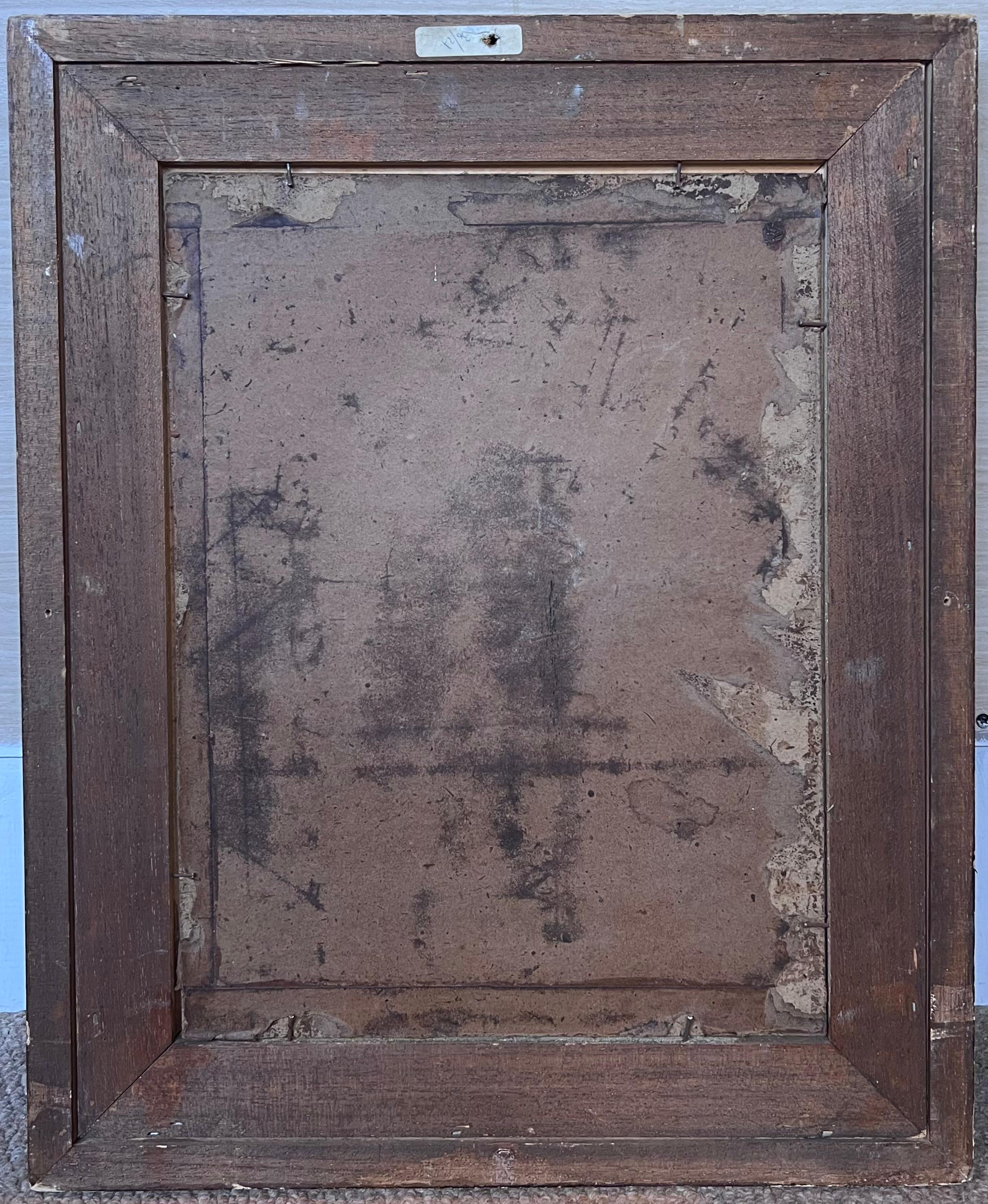 Ancien portrait à l'huile français/italien d'un musicien uniformé en laiton en vente 4