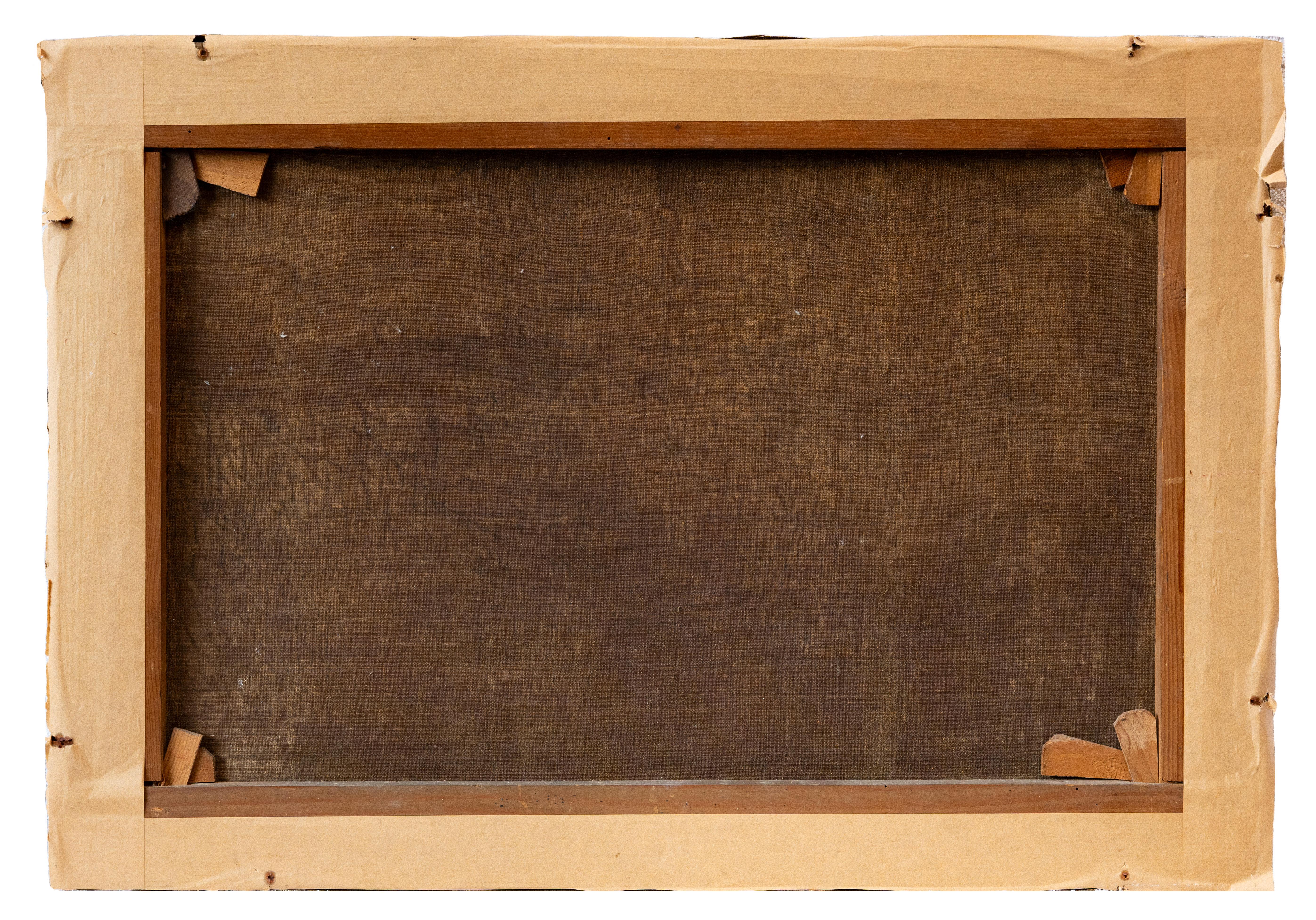 Paroissiens sur le chemin de l'église, École française, 19e siècle en vente 2