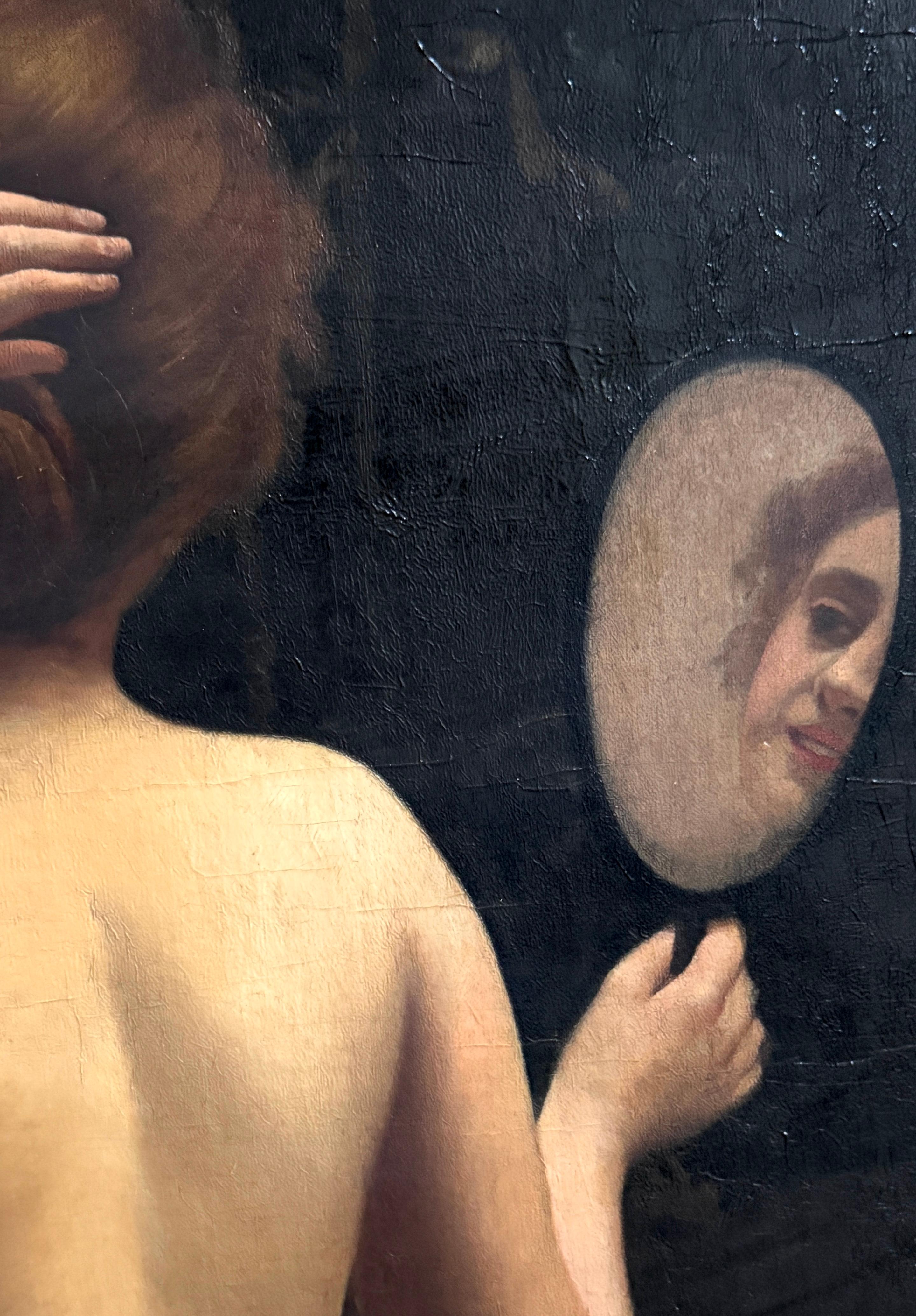 Huile sur toile de l'école française du XIXe siècle 
