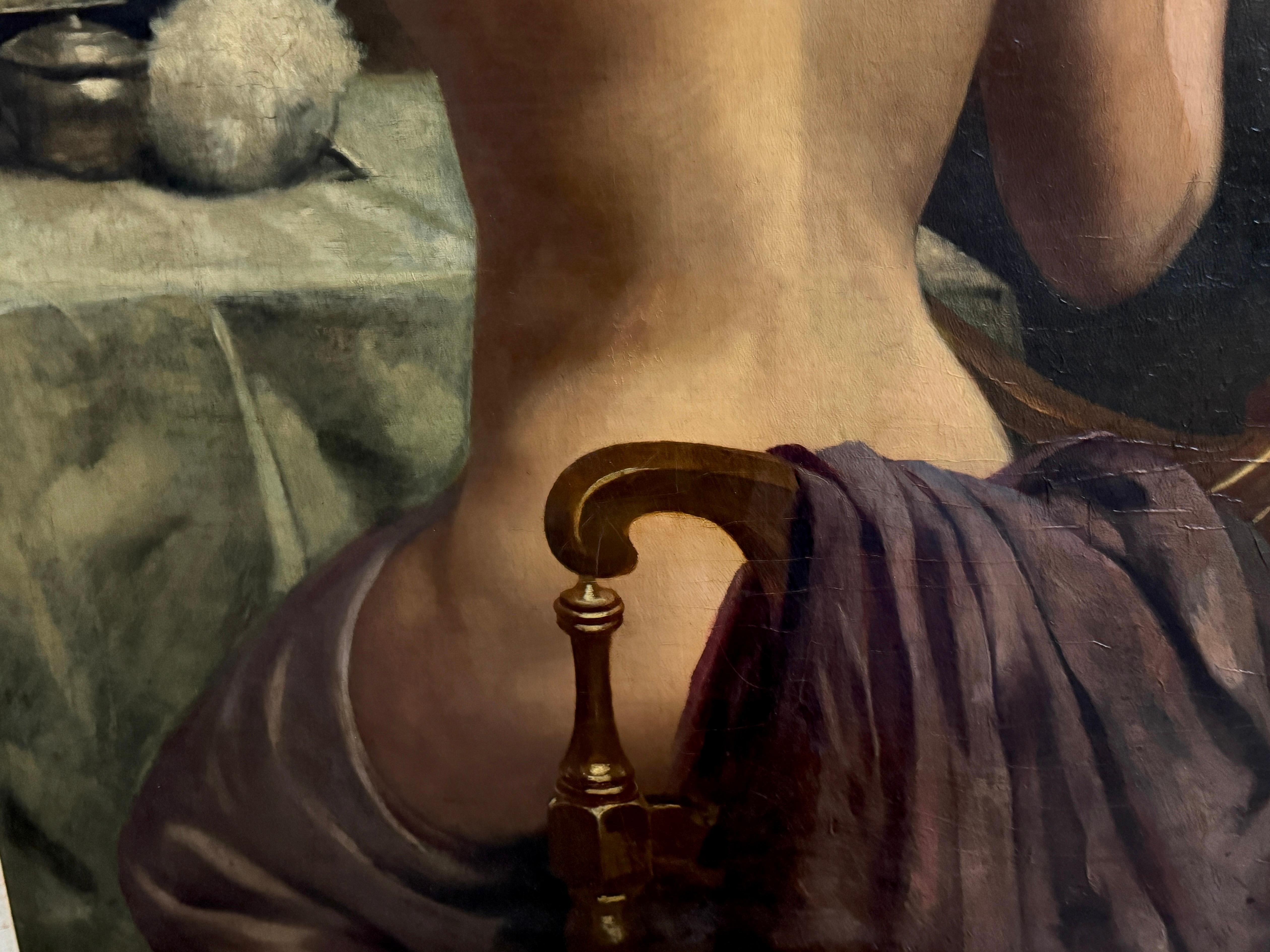 Huile sur toile de l'école française du XIXe siècle 