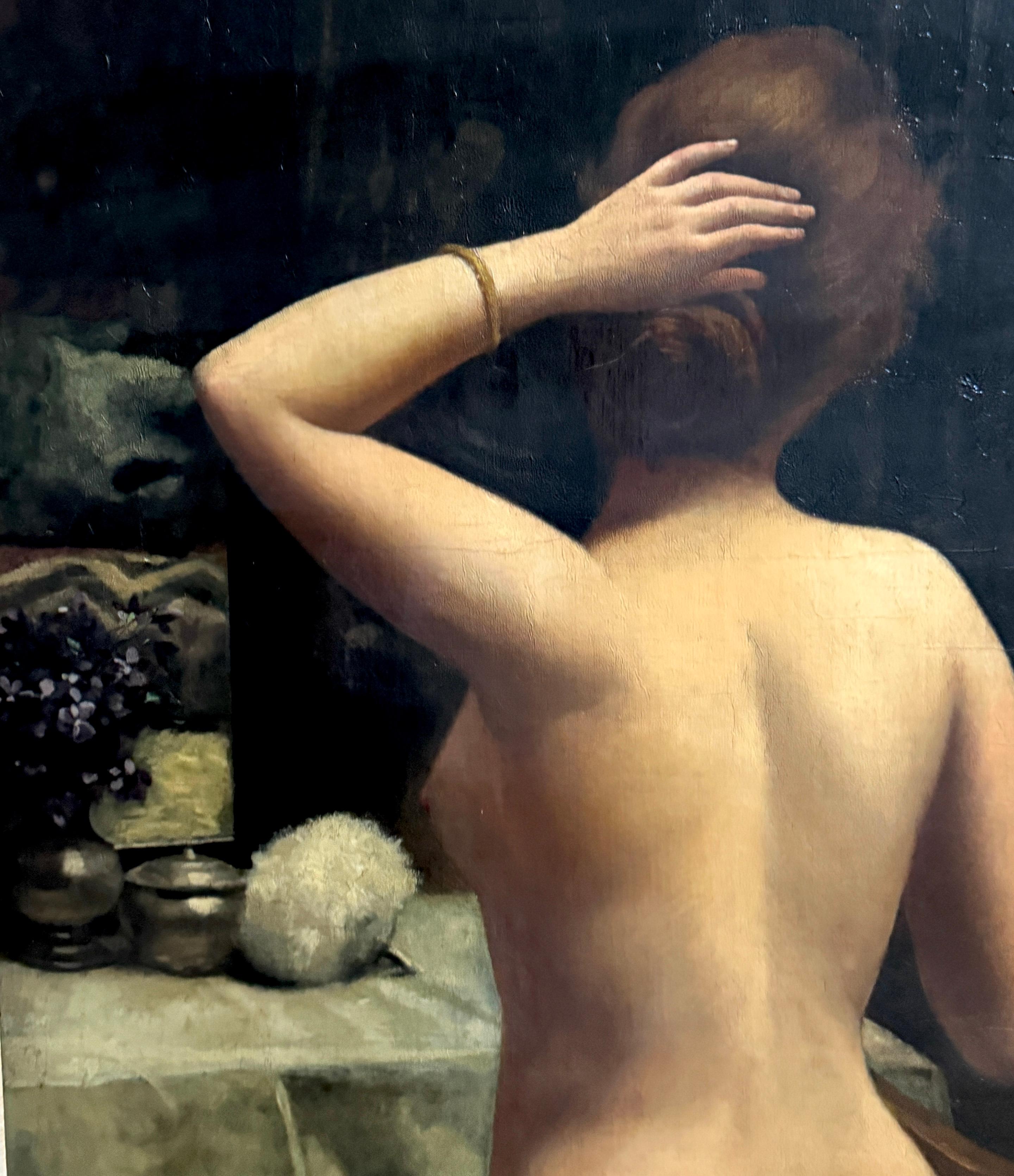 Huile sur toile de l'école française du XIXe siècle 